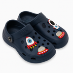 Blue Space-Themed Kids Crocs | Lightweight & Fun Design