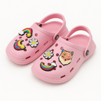 Pink Cartoon Crocs for Kids – Lightweight & Fun