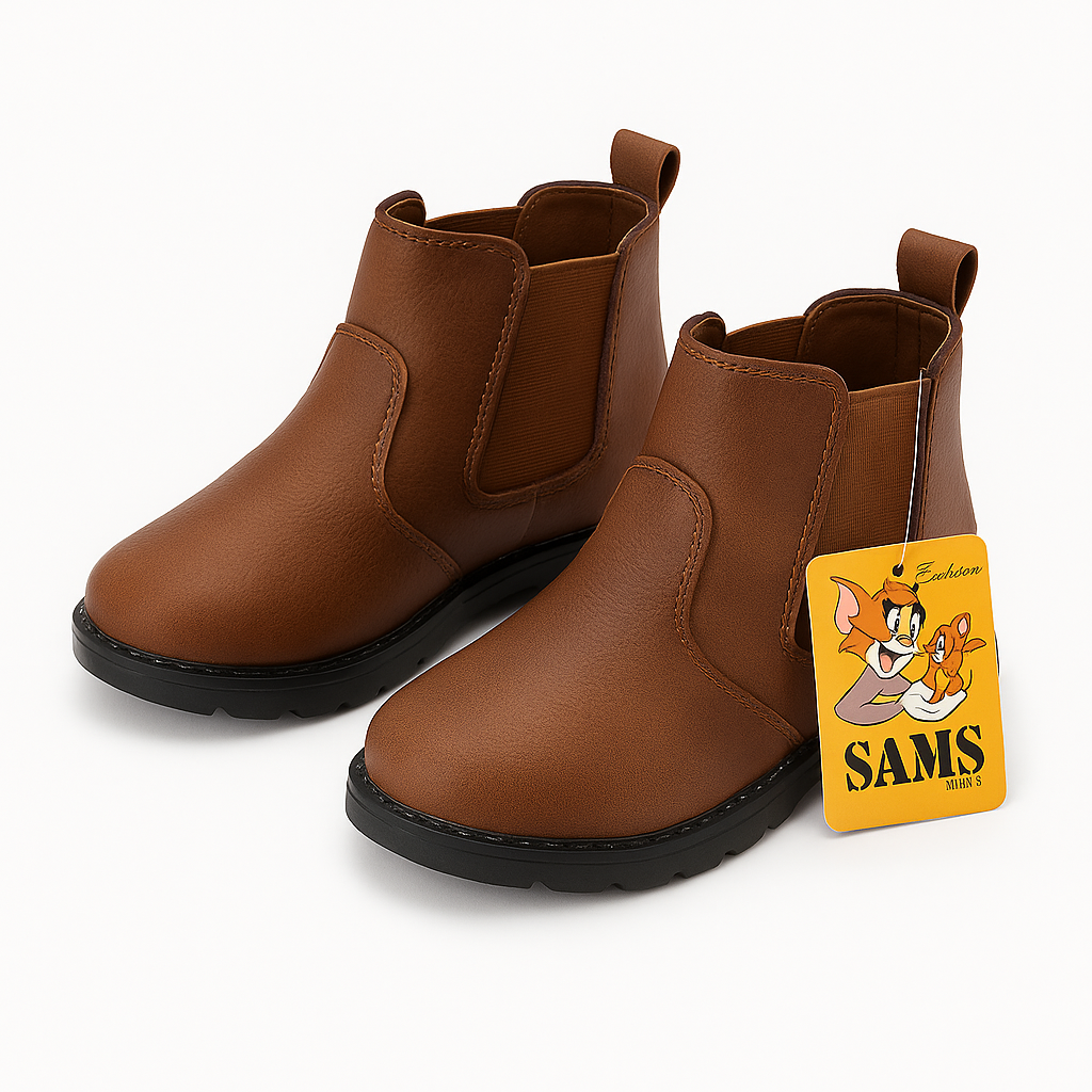 Classic Brown Chelsea Boots for Kids | Stylish & Durable