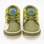Olive Green Cartoon Print Shoes for Kids | Lightweight & Fun