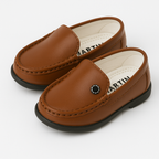 Light Brown Casual Loafers for Kids | Stylish & Comfortable Slip-Ons