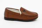 Light Brown Casual Loafers for Kids | Stylish & Comfortable Slip-Ons