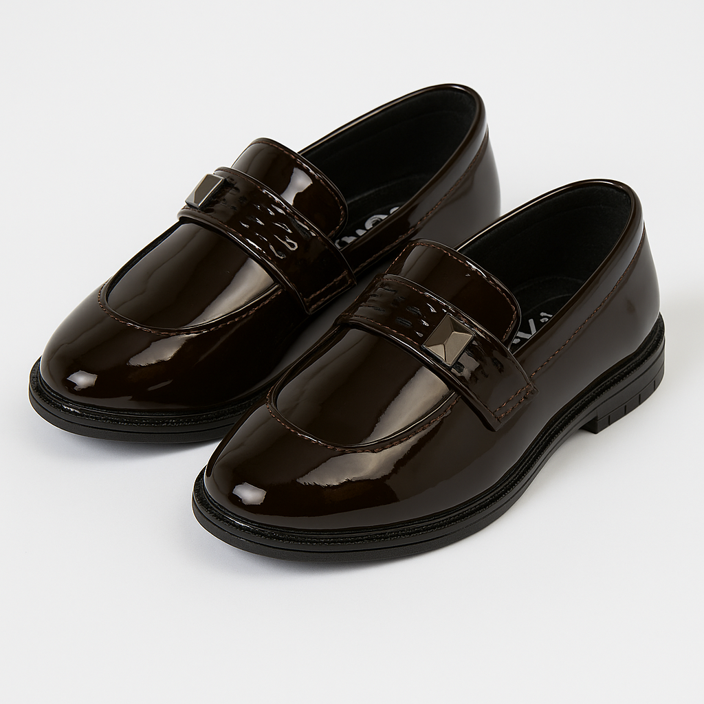 Brown Formal Slip-On Shoes for Boys – Classic & Comfortable