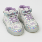 Purple Sparkle Shoes for Girls | Light-Up Party Sneakers