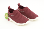 Breathable Maroon Walking Shoes for Kids – Lightweight & Comfy
