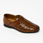 Classic Brown Leather Sandals for Boys – Formal & Festive Wear